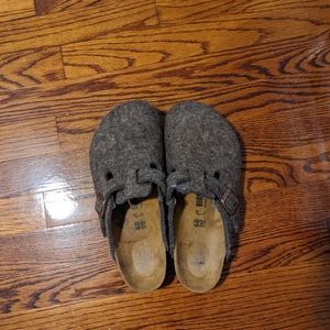 Birkenstock Wool Boston Clogs, size 40
